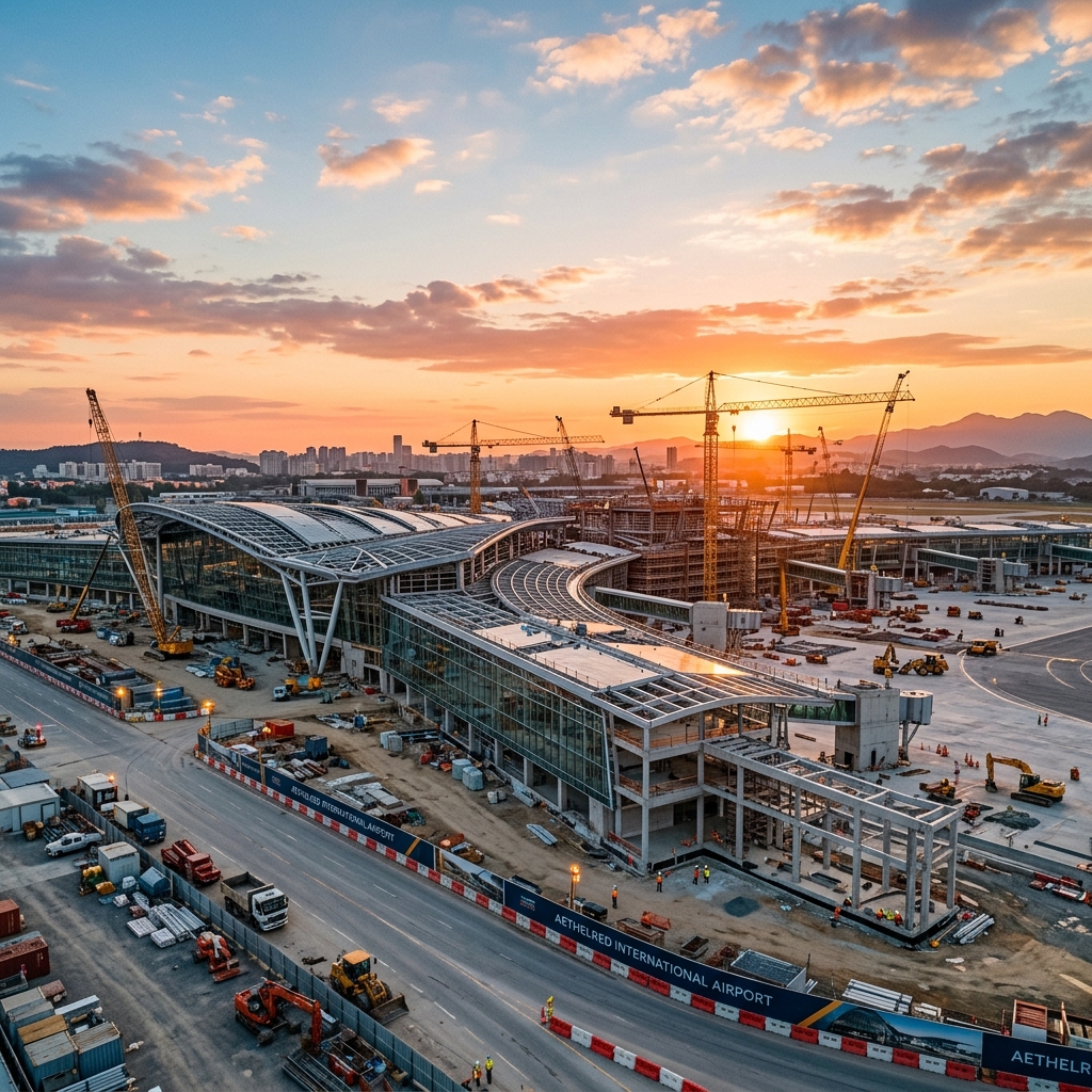 Jewar Airport Construction